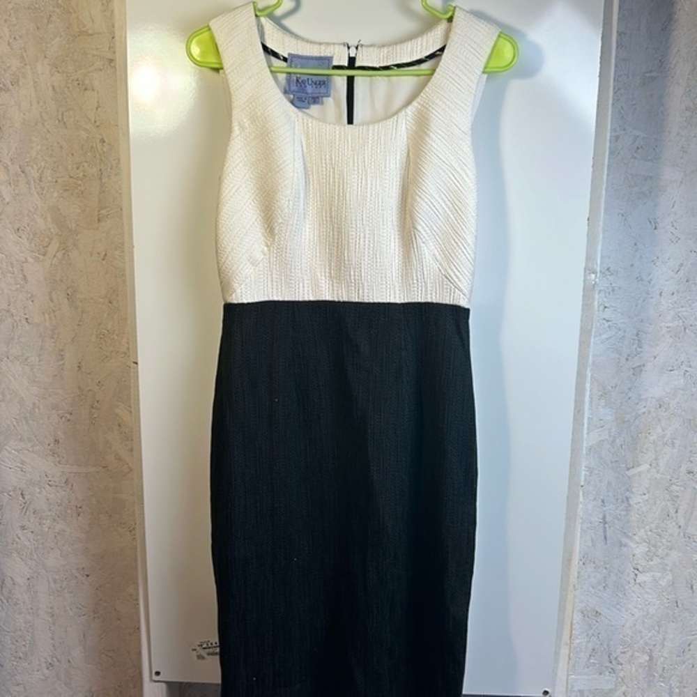 Kay Unger colorblock sheath dress‎